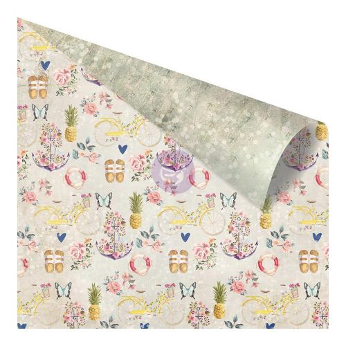 Prima Marketing Inc - St. Tropez Double-Sided Cardstock 12"X12" - Plage de la Bouillabaisse